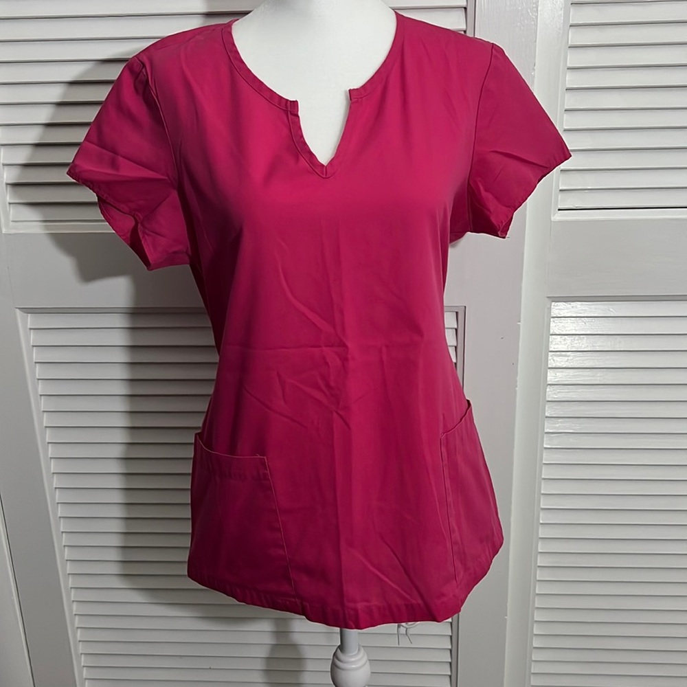 Pink scrub top